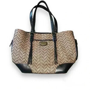 Tignanello Woven Aztec Print Tote Bag